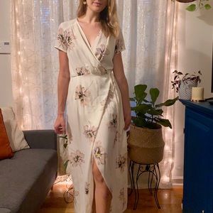 Floral wrap dress